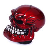 Bashineng skull shift knob main view in red, boosts grip and interior style