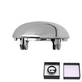 BASIKER F150 chrome cap close-up highlighting durable triple chrome plating.