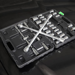 Bates Choice roadside emergency tool ready for tire changes.