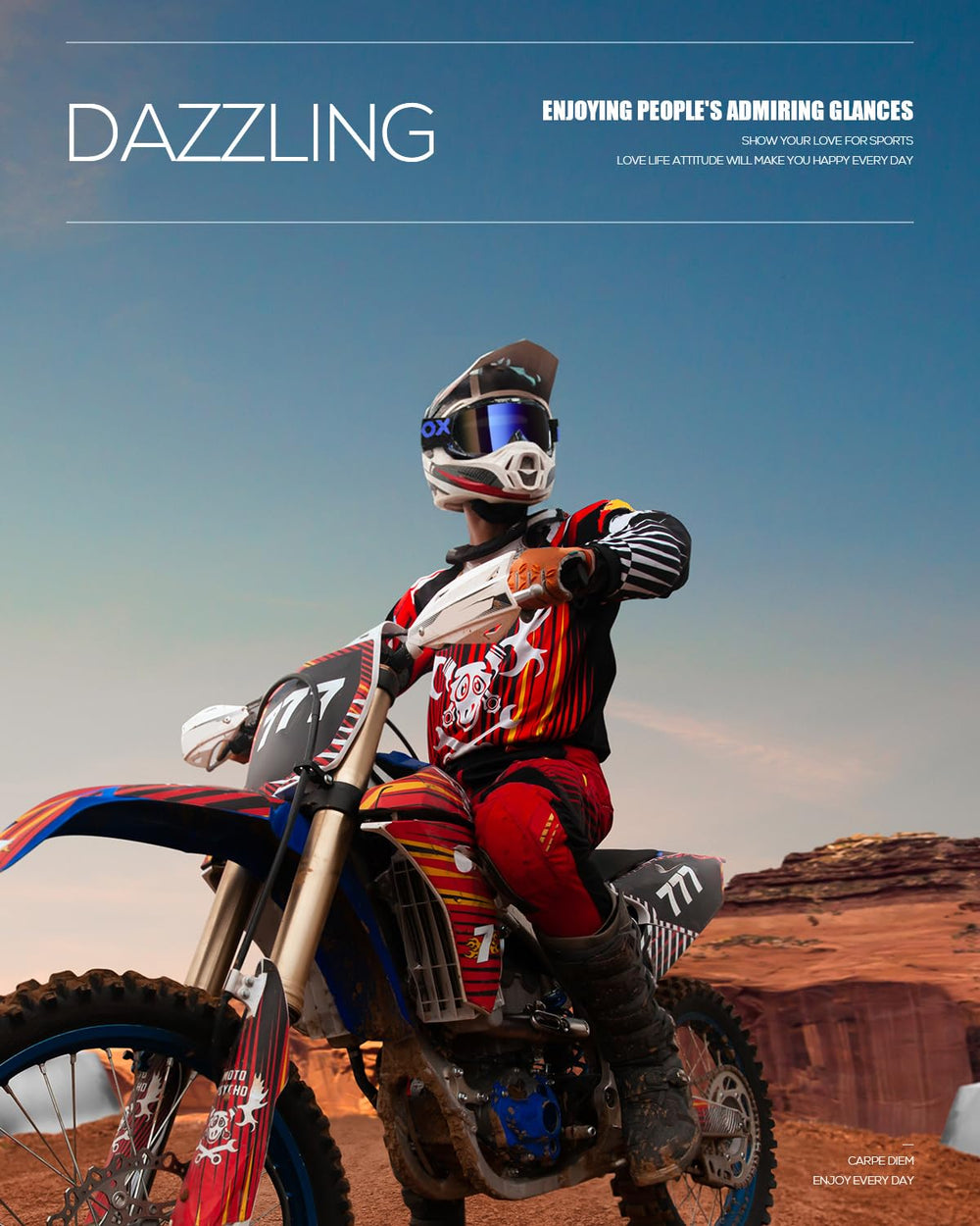 BATFOX Dirt Bike Goggles offer UV protection for eye comfort