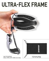 BATFOX REVO lens versions reduce glare for bright sun and reflective terrain.