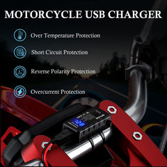 BATIGE three installation options for flexible motorcycle mounting.