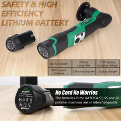 BATOCA S5 six-speed control for wax, polish, and defect removal.
