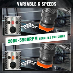 BATOCA S5 speed dial showing 2000–5500 rpm for different tasks