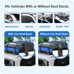 BATSUVCER anti-slip mat keeps bag stable on roof.