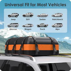 BATSUVCER ten 5 cm straps securing load on roof