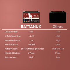 Battanux YTX9-BS terminal view shows secure connection points.