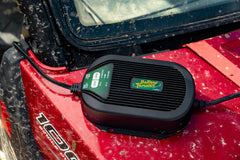 Battery Tender switch panel showing 5A/2.5A option for easy monitoring
