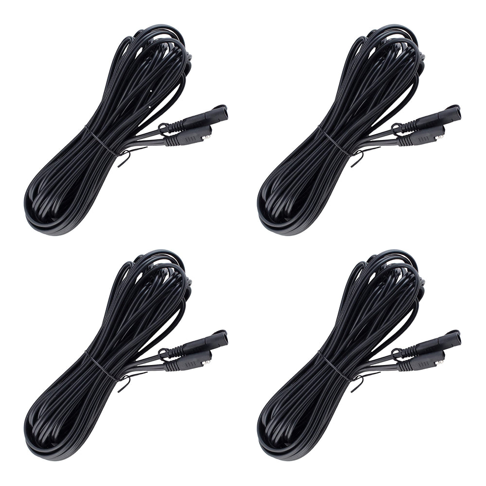 Battery Tender 25ft extension cable coil showing extended reach for charging