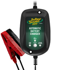 Battery Tender 800 in compact size for easy desktop or bench charging.