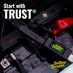 Battery Tender extension cable supports diverse vehicle charging scenarios.