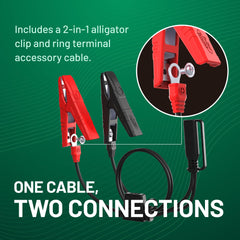 Battery Tender Junior powersports compatibility supports bikes, ATVs, UTVs, and watercraft.