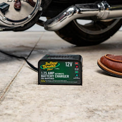Battery Tender Plus with alligator clip accessories for cars and motorcycles.