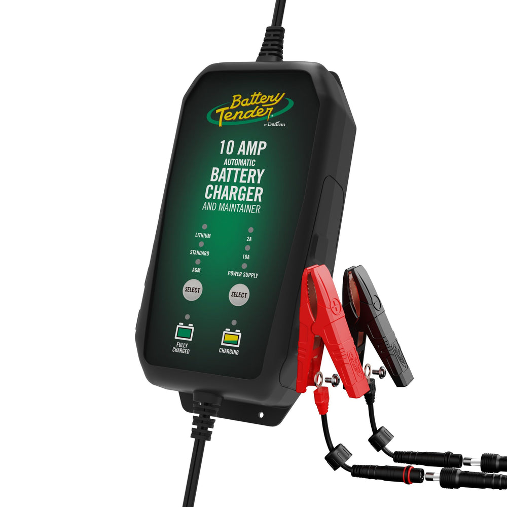 Battery Tender Power Tender rapid-charge image showing fast battery charging capability.