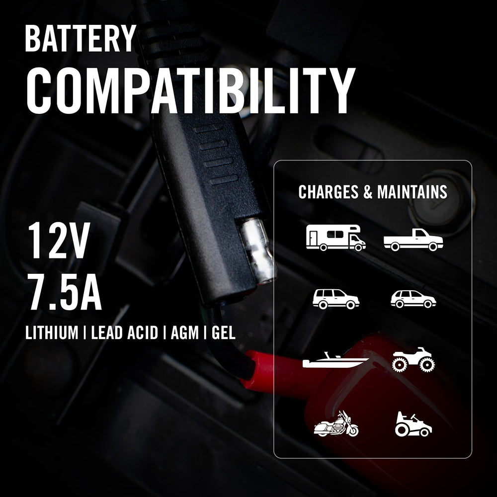 Battery Tender Ring Terminal Harness showing easy-connect design.