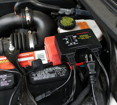 BatteryMINDer 1215C desulfator in action reversing buildup for longer life