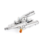 Baxzl aluminum thermostat housing for Hyundai Santa Fe, precise fit and durable construction.
