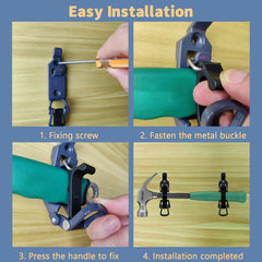 Bazen pole clamp with quick-release design for easy tool changes