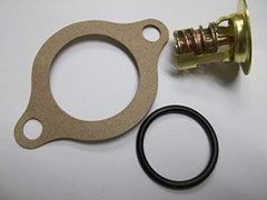 B.B. thermostat kit with OMC/Volvo parts, ready for installation and reliable cooling.