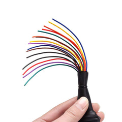 bbfly B6 OBD II passthrough cable avoids ground wires for clean connections