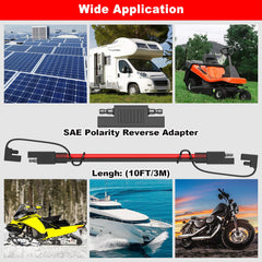 BBHEJJ wide applications image highlights solar, battery, motorcycle and RV compatibility.