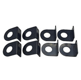 BBMTA replacement 3/4-inch round light L-mount bracket close-up, durable powder-coated steel for outdoor use.
