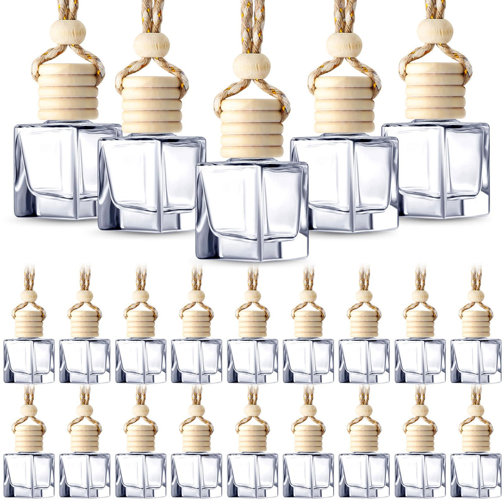 BBTO car air freshener cube bottle ready for essential oils to diffuse pleasant car fragrance.
