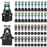 BBTO dash lights kit front view with T5 and T10 bulbs for dashboard upgrade