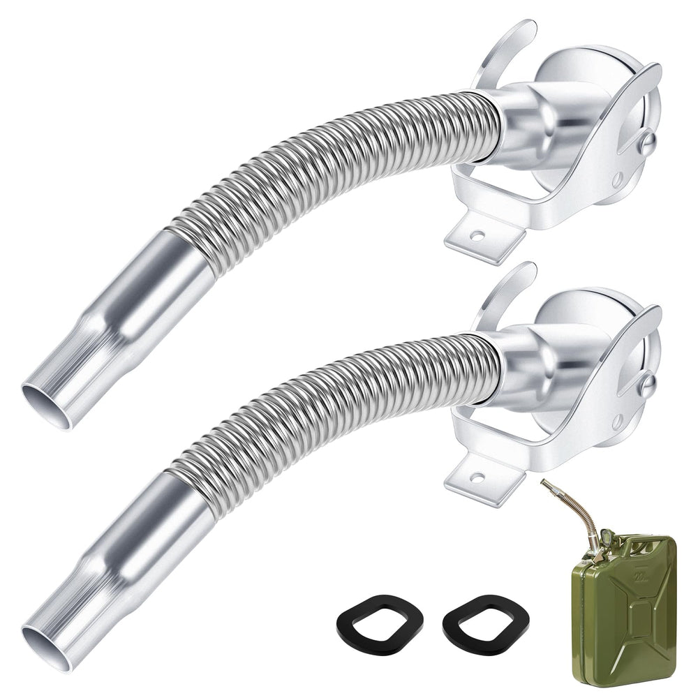 BBTO flexible stainless steel jerry can spout for reliable fuel transfers.