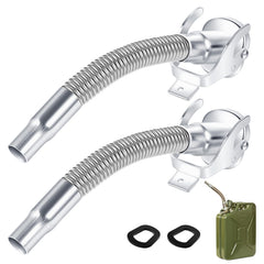 BBTO flexible stainless steel jerry can spout for reliable fuel transfers.