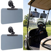 BBTO golf cart sun visor two-pack blocks glare for comfortable rides.