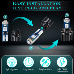 BBTO T10 socket for quick replacement in car interior lighting