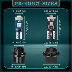 BBTO T5 socket for easy installation of blue dash lights