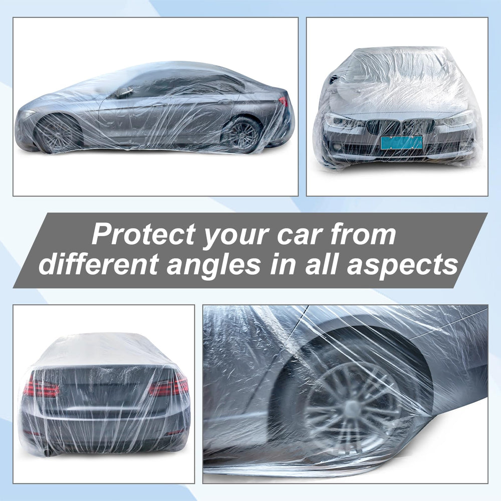 BBTO transparent car cover helps protect the paint during storage