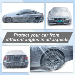 BBTO transparent car cover helps protect the paint during storage