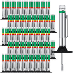 BBTO tyre tread-depth gauge 100-pack with color bands for quick checks.