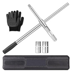 BCJCLTS lug wrench 4-way tire iron for versatile wheel nut removal on the go
