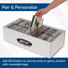 BCW compact bin design—home and retail-friendly, easy to stack and move.