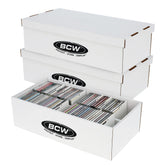 BCW CD storage box with lid—cover view, compact protection for up to 100 jewel cases.