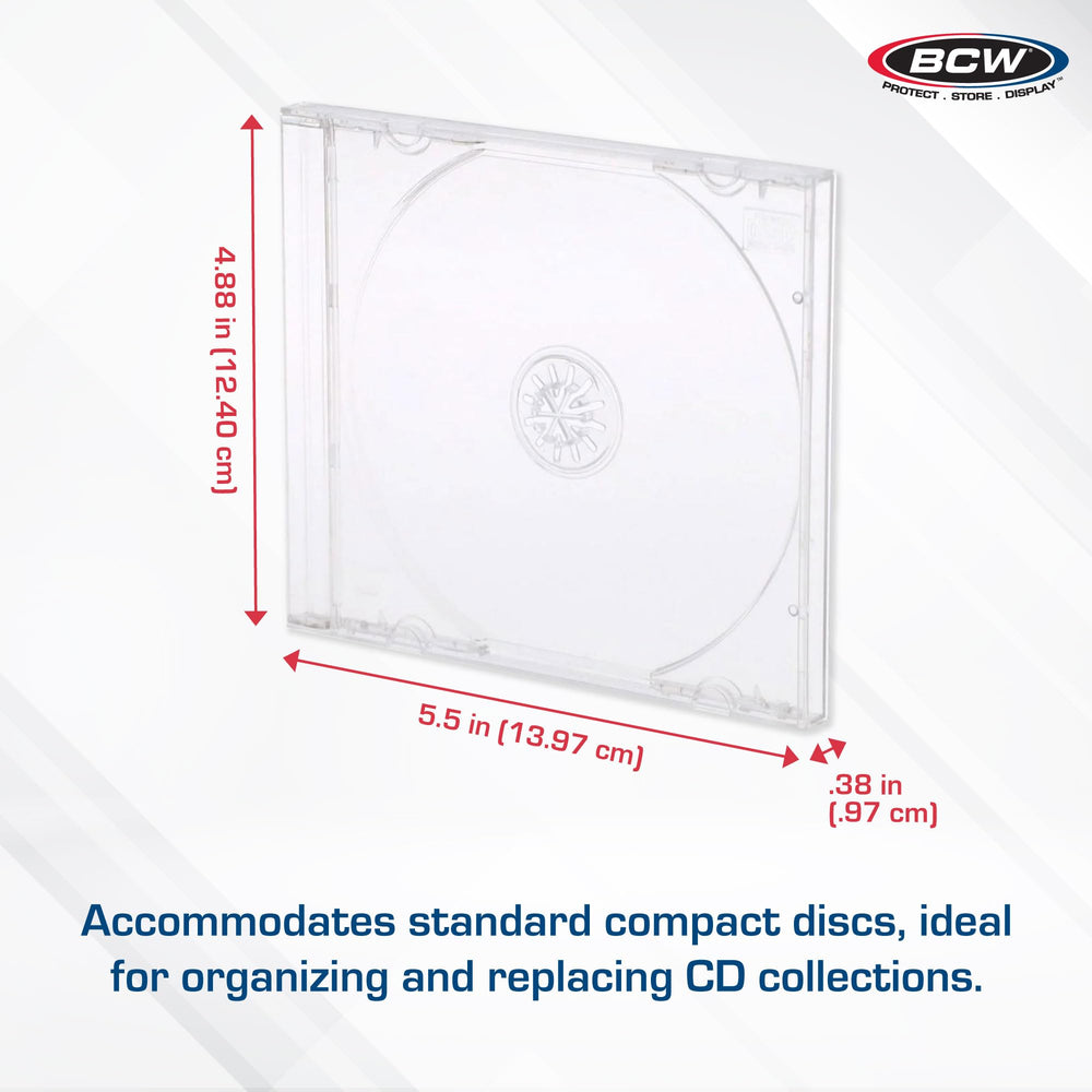 BCW inside-tray keeps standard CDs secure and aligned