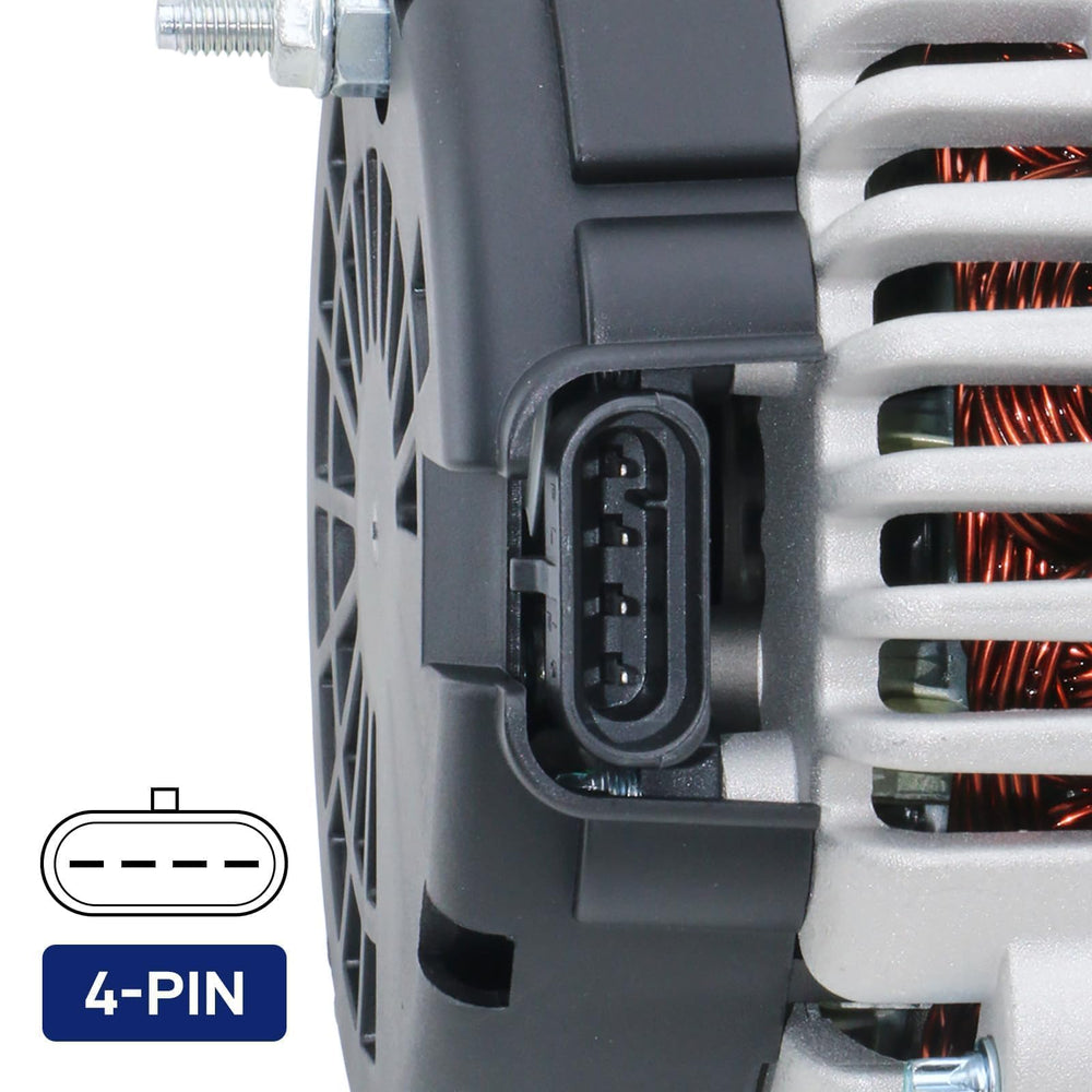 BDELI 145A alternator copper windings support efficient charging.