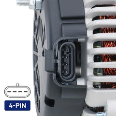 BDELI 145A alternator copper windings support efficient charging.