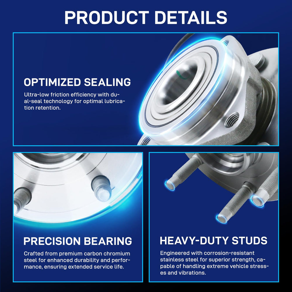 BDELI ABS sensor wire-equipped hub compatible with modern braking systems.