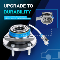 BDELI hub and bearing unit with sturdy construction and finish