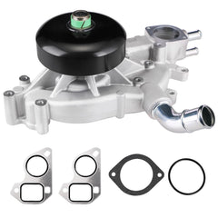 BDELI water pump front view highlighting a durable housing for GM trucks.