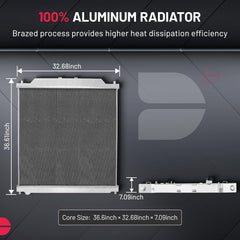 BDFHYK 12-inch fans included for boosted airflow and cooling performance.