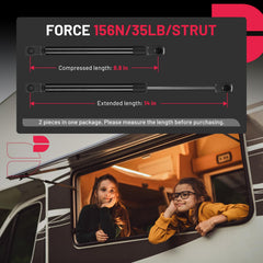 BDFHYK C1610176 14in pickup toolbox lid lift supports secure closure