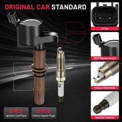 BDFHYK DG521 ignition coil side view, rugged build for long life.