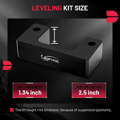 BDFHYK front leveling 2.5 lift for Suburban improves look and tire fitment.