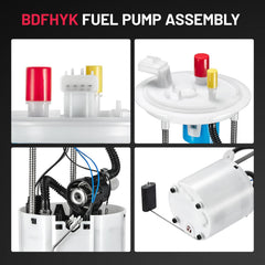 BDFHYK fuel pump module E2545M side view shows compact install-ready design.
